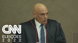 Alexandre de Moraes discursa durante posse como presidente do TSE | CNN PRIME TIME