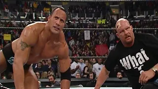 Stone Cold Returns From The Hospital To Confront Booker T & The Big BossMan 1/3/2002