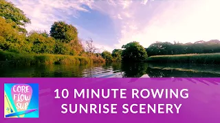 Indoor Rowing Machine Workout Scenery 10 Minute Sunrise Front POV Of The Upper River Hamble