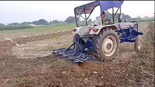 Farmtrac 45 classic smart Potato smart 48hp tractor demo on new 9 tine cultivator!!New tractor!!