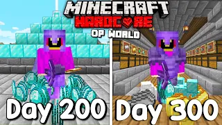 I Survived 300 Days In HARDCORE Minecraft...