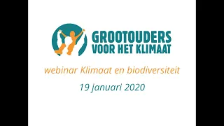 Webinar "Klimaat en Biodiversiteit"