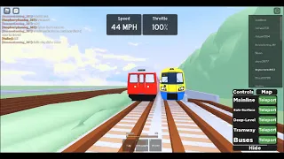 train race! london underground vs london overground roblox mind the gap classic