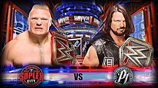 WWE SURVIVOR SERIES 2017 | BROCK LESNAR VS AJ STYLES | MATCH CARD