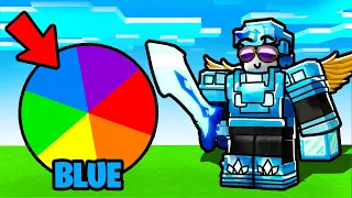 Bedwars, but my inventory is BLUE (Roblox)