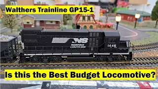 Is this the BEST Budget HO Scale Locomotive? (Walthers Trainline Norfolk & Southern GP15-1 Review)