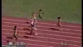 Florence Griffith Joyner 100m final seul 1988