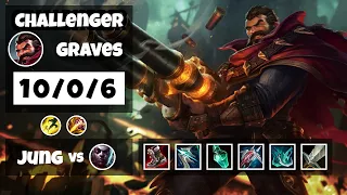 Graves vs Ekko NA Challenger JUNGLE (10/0/6) - v11.11