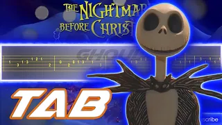 The Nightmare Before Christmas - What's This (Guitar Tab 譜 Tutorial)