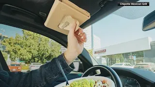 Chipotle selling car napkin holders