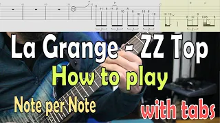 La grange, ZZ Top, Solo , Note per Note, Tabs, How to play, Tutorial