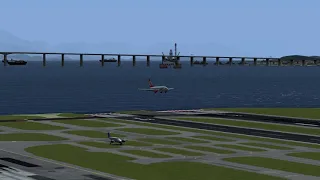 P3D Landing At Santos Dumont Airport (pouso no aeroporto de Santos Dumont) 4K