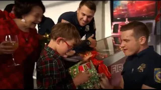 #911onFOX: 3x10 - Moments of Buck, Eddie and Christopher at Christmas Spirit episode