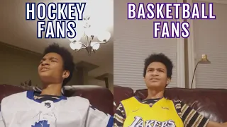 Hockey Fans vs Basketball Fans in a Nutshell