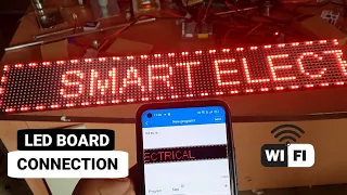 Led board connection || led display board connection || wifi led board || #electricalteluguofficial