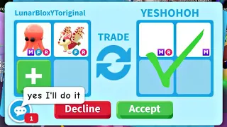 😱🤯HUGE WIN! I TRADED MY MEGA OCTOPUS AND A STRAWBERRY BAT DRAGON FOR THESE 2 MEGAS! #adoptmetrades