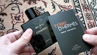 Обзор мужских духов Hermes Terre D´hermes и сравнение с Bleu De Chanel