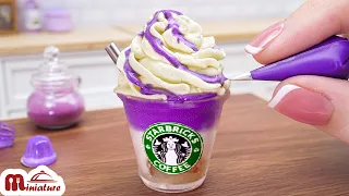 Tasty Miniature Starbucks Sweet Potato Milk Tea Recipe | ASMR Cooking Mini Food