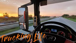 One day in the life of a truck driver in North Germany 🚚 #abroller #mantgs #coffee #truckinglife