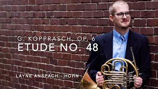 G. Kopprasch: Etude No. 48, Etudes for Low Horn, Op. 6