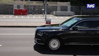 L'arrivée de Vladimir Poutine au parc La Grange, à Genève