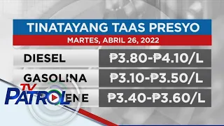 Mga tsuper humihirit ng taas pasahe buhat ng oil price hike sa huling linggo ng Abril | TV Patrol