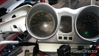 Teste do sinal do sensor VS (velocidade) da CBX 250 TWISTER