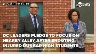 DC leaders pledge to focus on nearby alley after shooting injured Dunbar High students