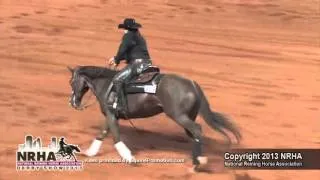 Dun Gotta Prize ridden by Martina Morell - 2013 NRHA Derby