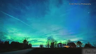 Northern lights visible in Maine due to strong geomagnetic storm