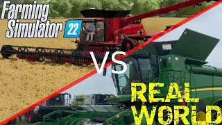 Farming Simulator 22 VS Real World [ HARVESTING & FARMS ]