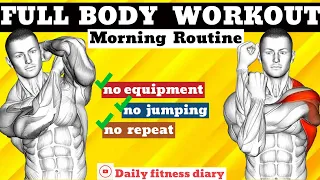 5 Minute Full Body  Workout Routine (no repeat, no jumping)