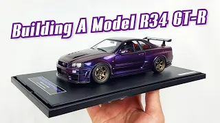 Building A Skyline R34 Model Car in 10 Mins.