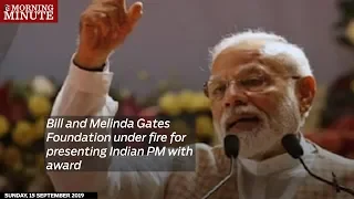 Bill and Melinda Gates Foundation under fire for presenting Indian PM with award