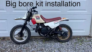 Pw50 big bore kit installation and review