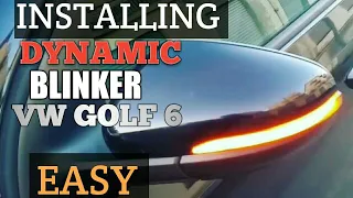 INSTALLING DYNAMIC BLINKER ON VW GOLF 5,6,7,AUDI/ MONTAGGIO LE FRECCE DINAMICHE VW GOLF