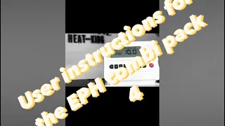 EPH CP4 Programmable Thermostat Homeowners demonstration video