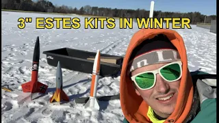 3" Estes Kits in Winter