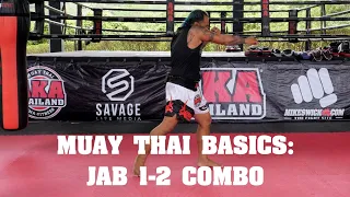Muay Thai Basics: Jab 1-2 Combo - AKA Techniques
