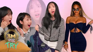 Korean Girls Got Shocked Trying On Western Party Dress | 𝙊𝙎𝙎𝘾