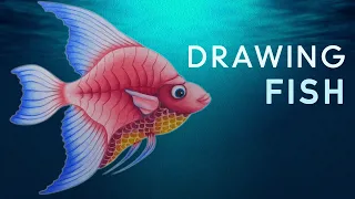 How to draw a fish | Kako narisati ribo