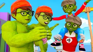 Scary Teacher Nick Hulk Baby is Lost Happy Family Father | Scary Teacher 3D Life Kingmo