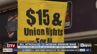Bill introduced to raise Nevada minimum wage to $15