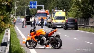 Smrtelná dopravní nehoda (náraz motocyklisty do svodidel) - Opava - Hlučín směr Ostrava