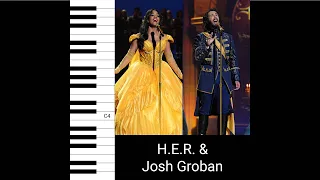 H.E.R. & Josh Groban - Beauty and the Beast (Live) (Vocal Showcase)