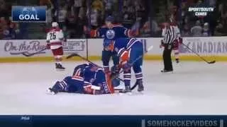 Leon Draisaitl's First NHL Goal - Oct 24th 2014 (HD)