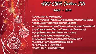 ABS-CBN Christmas Station ID | Non-stop Compilation (2009-2019) 🎄