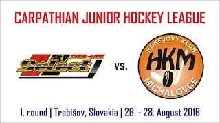 1. kolo CJHL: DebMis Select - HK Mládež Michalovce (1. tretina)