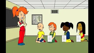 Caillou Brings Gilbert to School and gets Grounded (2014 Old Video)