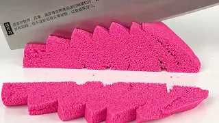 Very Satisfying and Relaxing Kinetic Sand ASMR. Drop and squish #24